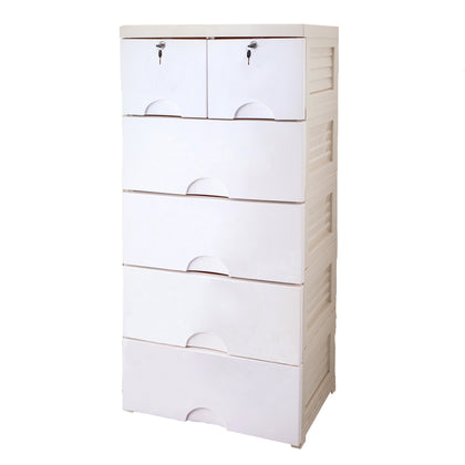 (Pre-order) Cozy Home 5 Tier Cabinet w Lock (65 x 46 x 133cm)