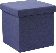 JapanHome Storage Ottoman (D.Blue)Size: 38x38x38cm