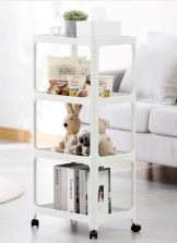 COZY HOME 4-Tier Rack,40.5(L)x27(W)x86.5(H)cm