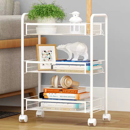 EZ HOME 3-Tier Wire Rack With Wheel (3-Tier Trolley) | 450 x 264 x 630mm