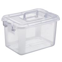 Multi Purpose Plastic Storage Box (11L) - with Lid & Handle (35.5 x 24 x 20.5cm)