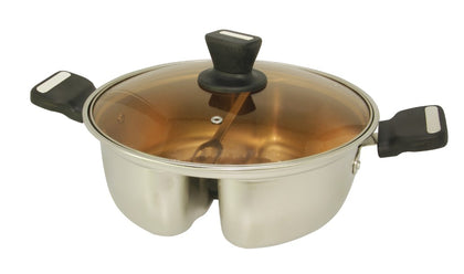 SUPER SAVER S/Steel Double Grid Hotpot 26cm