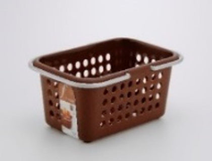 Inomata Fine basket, brown (Bundle of 3)