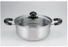 FILL ROSSO (IH) S/Steel Pot 20cm With Glass Lid