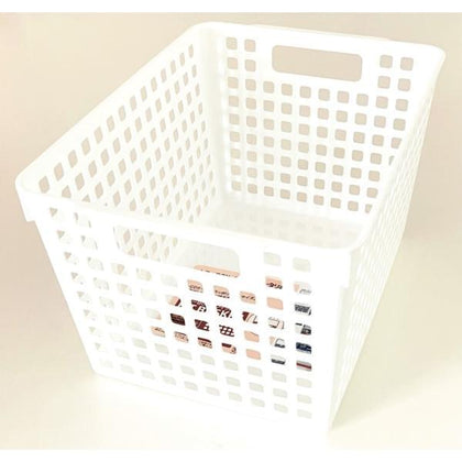 HIMARAYA PP Basket Brown, W19 x D26 x H15 cm