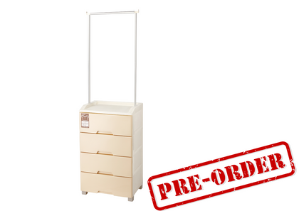 (Pre Order) KEYWAY Clothes Hanging Storage 4-Tier Drawer,40.5(L)x55(W)x184.5(H)cm