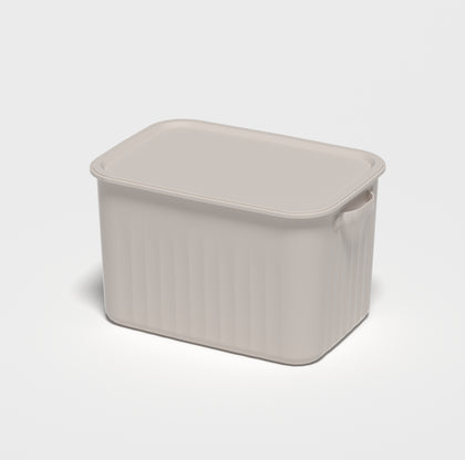 Storage Box w/Lid ,37.5(L)x25(W)x22.5(H)cm