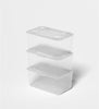 Frosted Organizer Box 3s Set ,17(L)x10.5(W)x7.5(H)cm