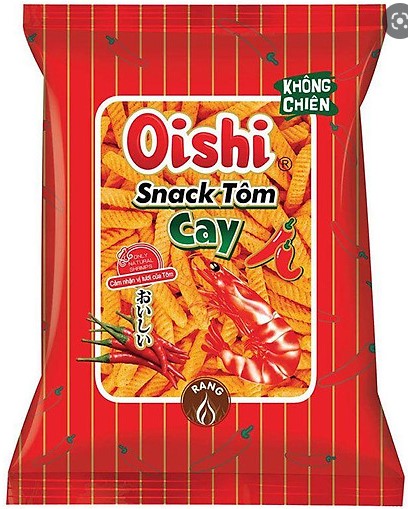 OISHI Snack Spicy Shrimp Flavour 68g