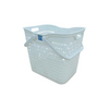 MICRONWARE Laundry Basket w/Handle White,49(L)x33(W)x40.5(H)cm