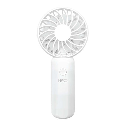 MYKO USB Portable Handheld Fan 1200mAh White#MYKO_UF002WH