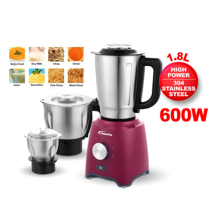 PowerPac 3 In1 S/S Blender 600W  PPBL906