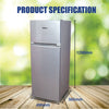 170L 2 Door Mini Fridge with Freezer PPF170