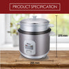 0.6L RICE COOKER WITH STEAMER (PPRC62)