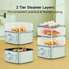 2in1 Multi function 2 Tier Food Steamer & Steamboat 9.2L