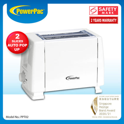 PowerPac 2 Slice Toaster PPT02