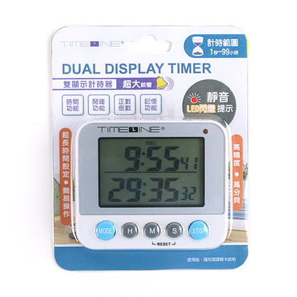 Timeline Dual Display Timer 8x7x2.3cm