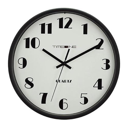 Timeline Wall Clock Blk | 25.5 x 4.3cm