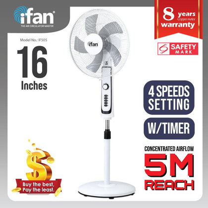 WHITE IFAN STAND FAN 16